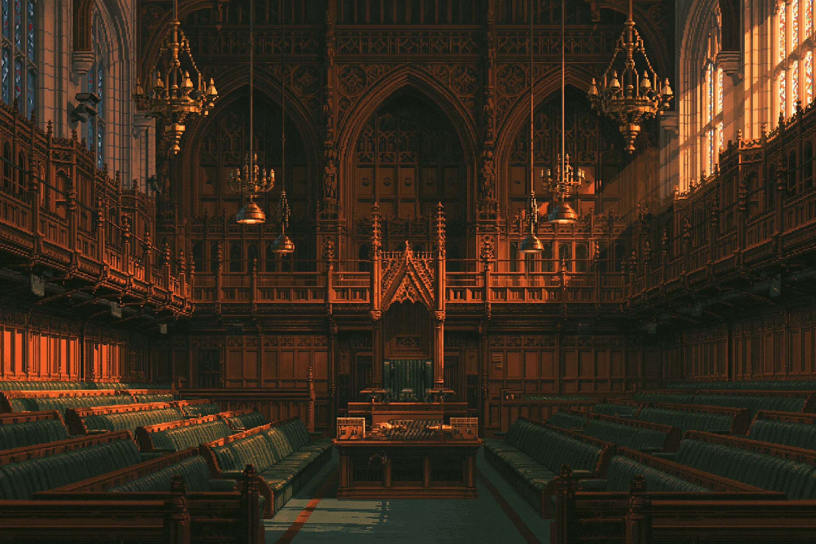 The chamber of the House of Commons